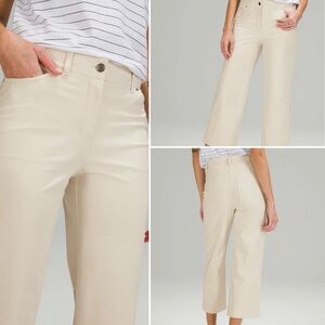 lululemon athletica Cream Wide Leg Pants